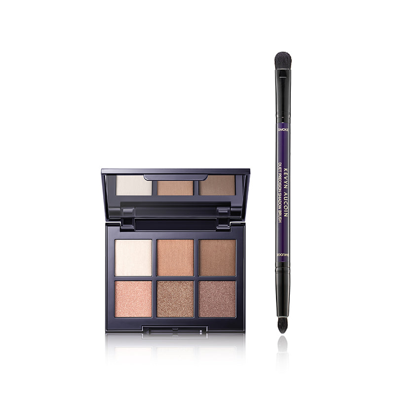 Contour Eyeshadow Palette & Duet Precision Brush Duo