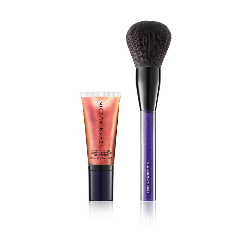 Glass Glow Face and Body Gloss & Brush Duo