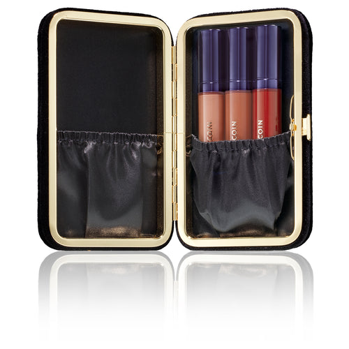 Velveteen Lip Clutch